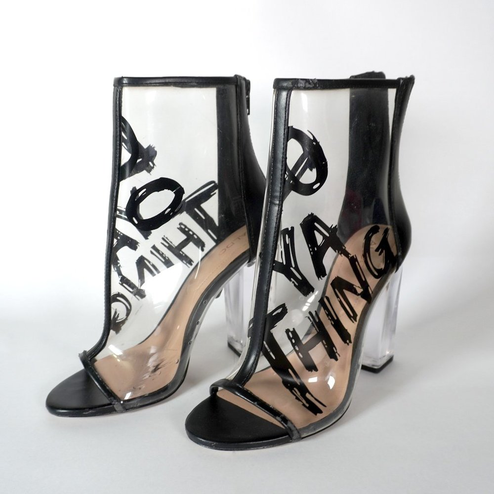 Aldo Gabbi-96 Ankle Bootie "Do Ya Thing" clear